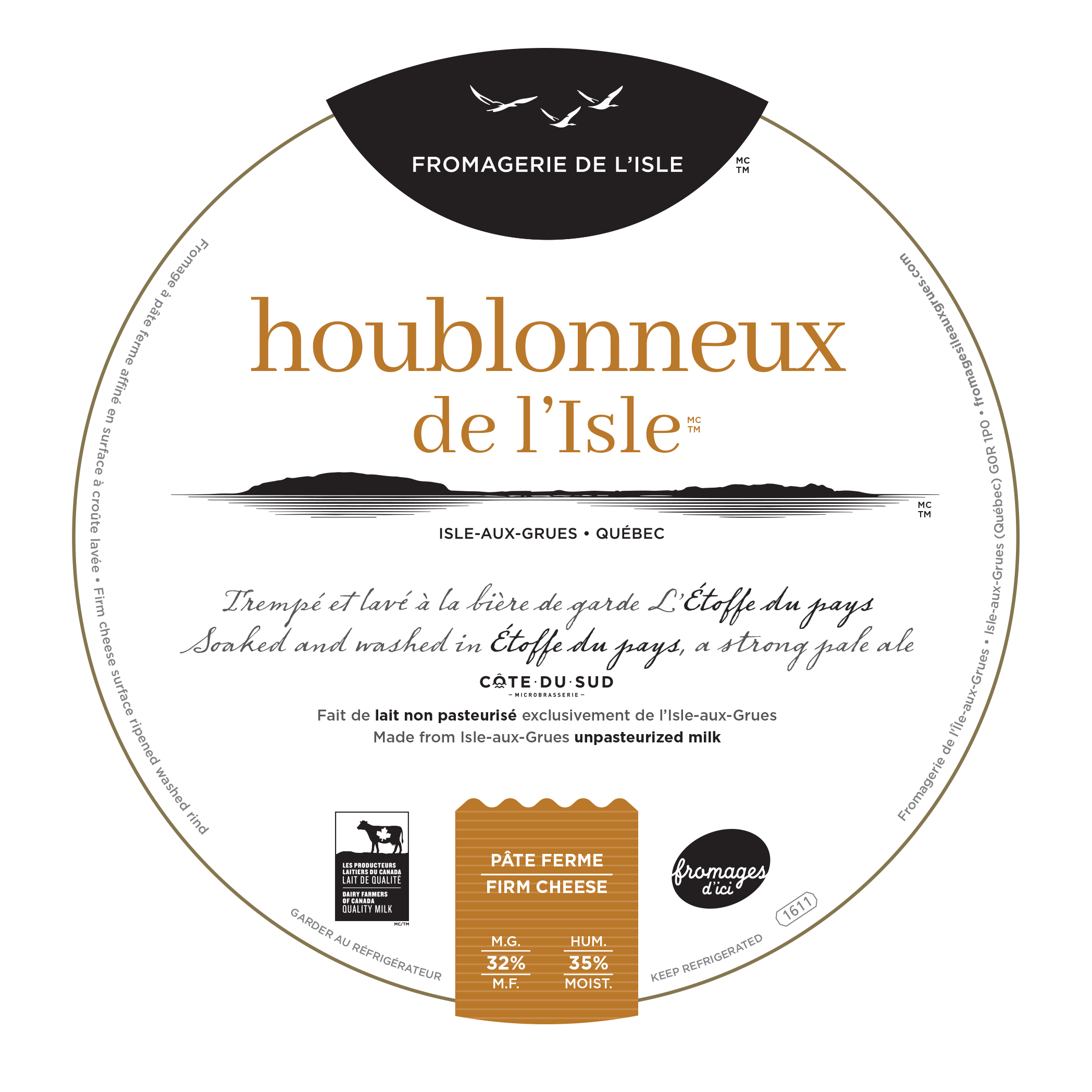 Étiquette - Houblonneux de l'Isle